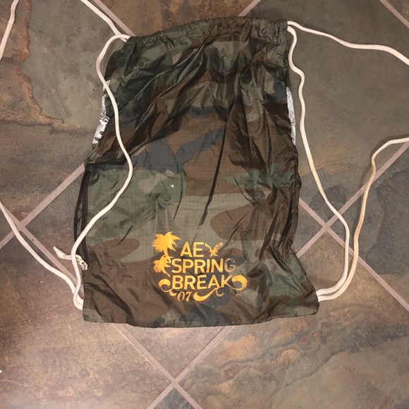 American Eagle Camo Y2K String Bag - Picture 3 of 4